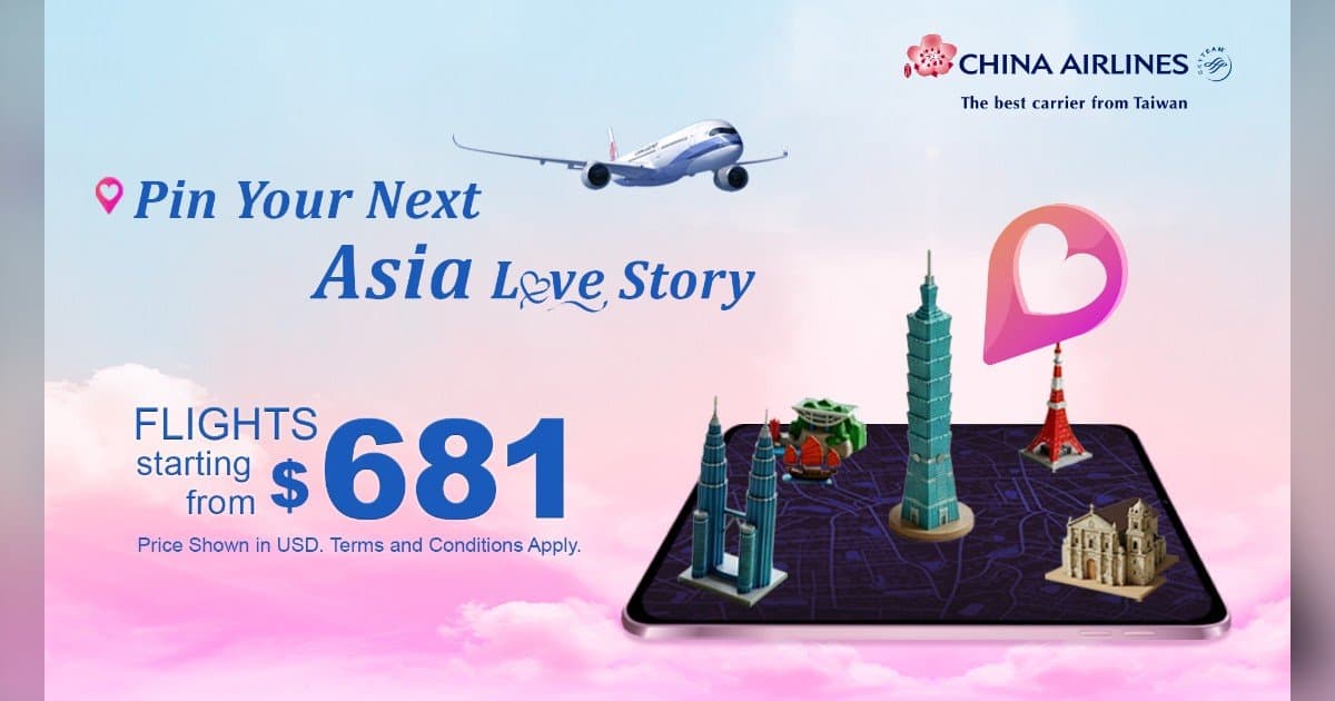 China Airlines Marks Valentine's Season with Expanded Asia Routes and Culinary Enhancements