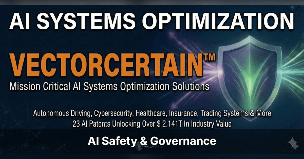Landmark Study Validates VectorCertain's Five-Year Thesis: AI Agents Cannot Govern Themselves