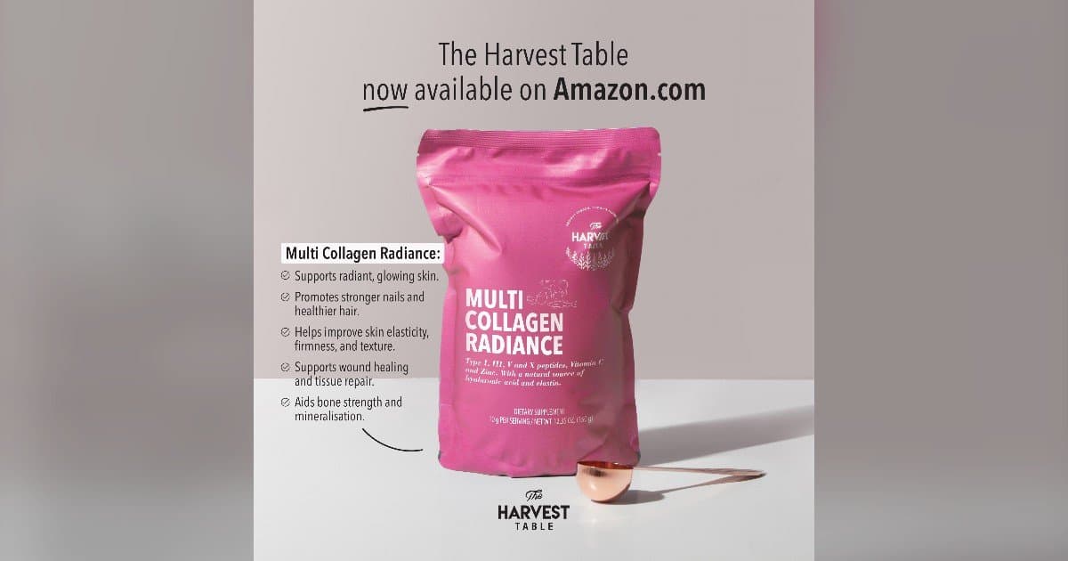 The Harvest Table Launches Multi Collagen Radiance on Amazon, Expanding US Access to Clean-Label Nutrition