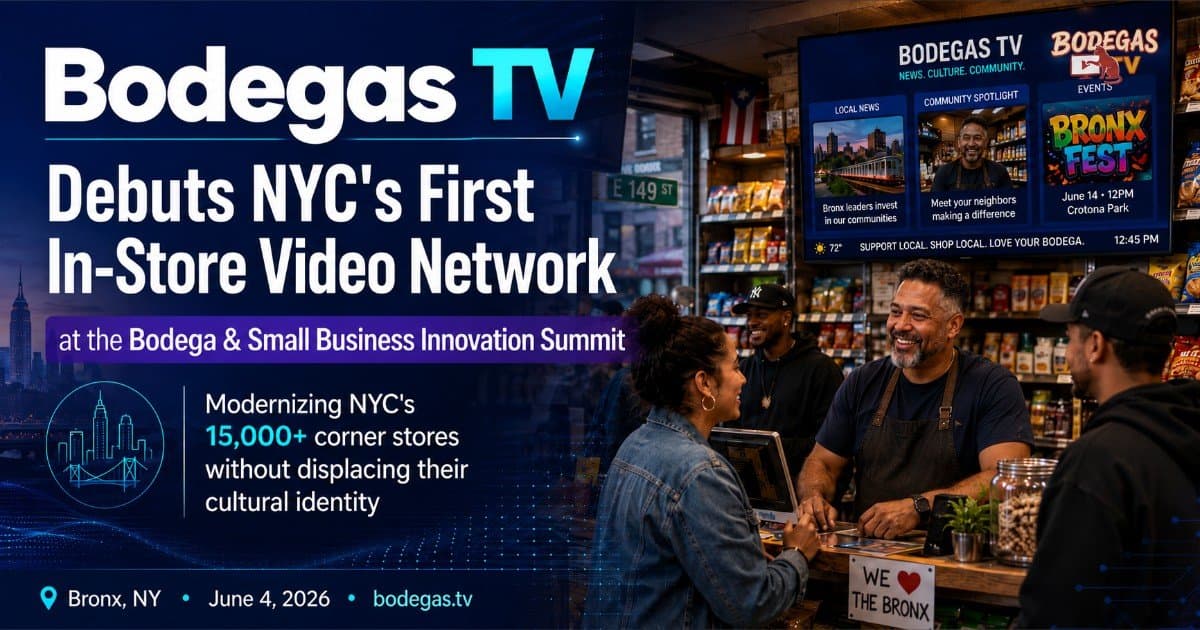Bodegas TV Launches NYC's First In-Store Video Network, Aiming to Modernize Bodegas Without Displacement