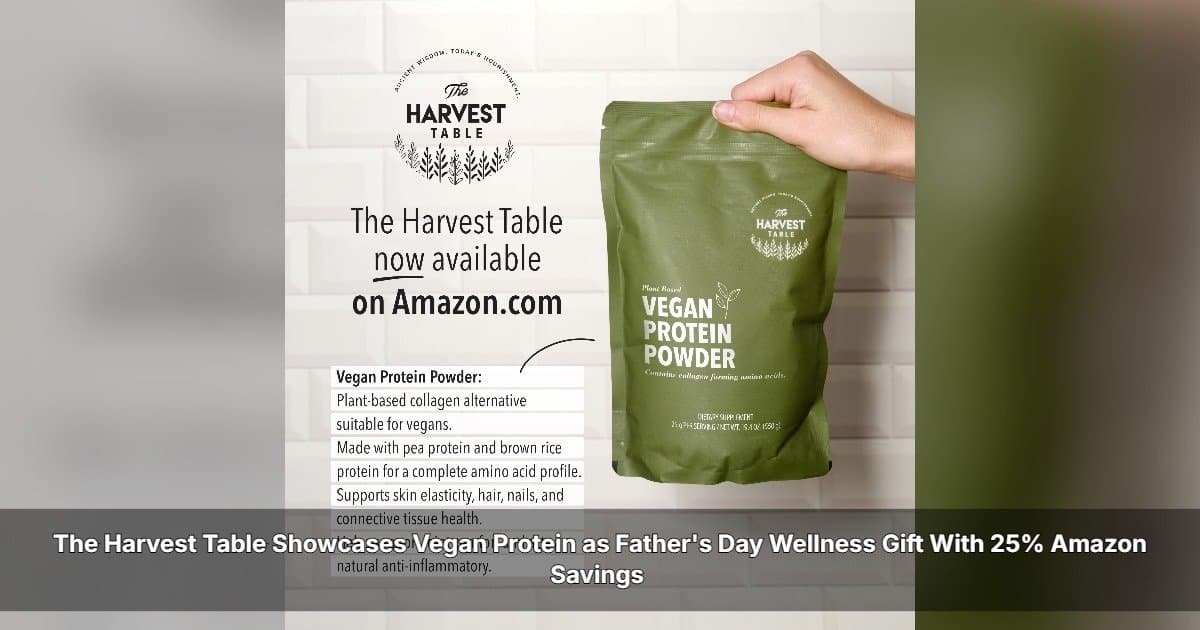 The Harvest Table Offers 25% Off Vegan Protein on Amazon for Father's Day