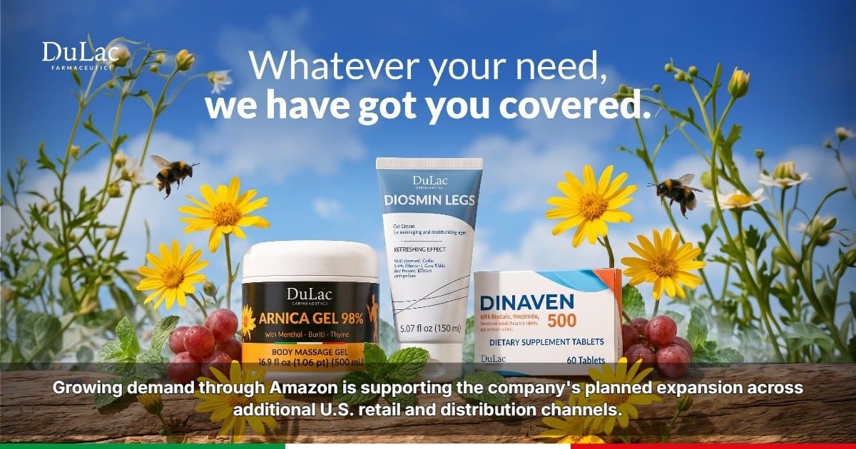 DuLac Farmaceutici Expands U.S. Presence as Amazon Demand Grows