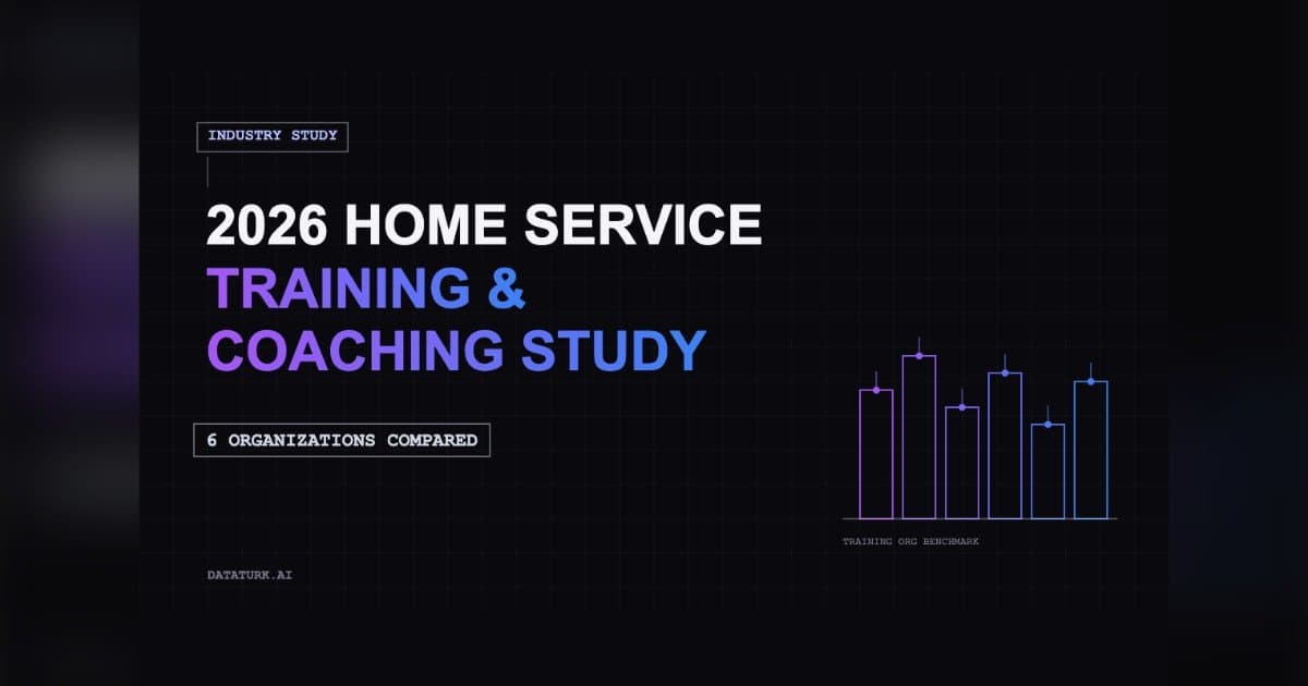 DataTurk.ai Study Reveals Top Home Service Training Providers by Category