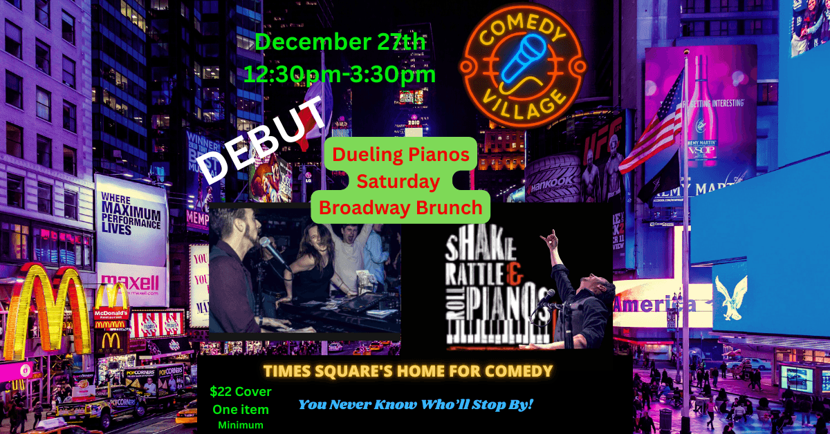 Comedy Village Launches Interactive Dueling Pianos Brunch in Times Square