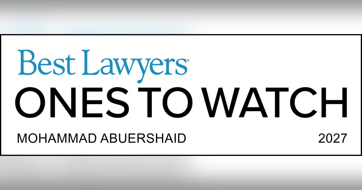 Mohammad Abuershaid's Best Lawyers Recognition Highlights Peer-Driven Standards in California Legal Practice