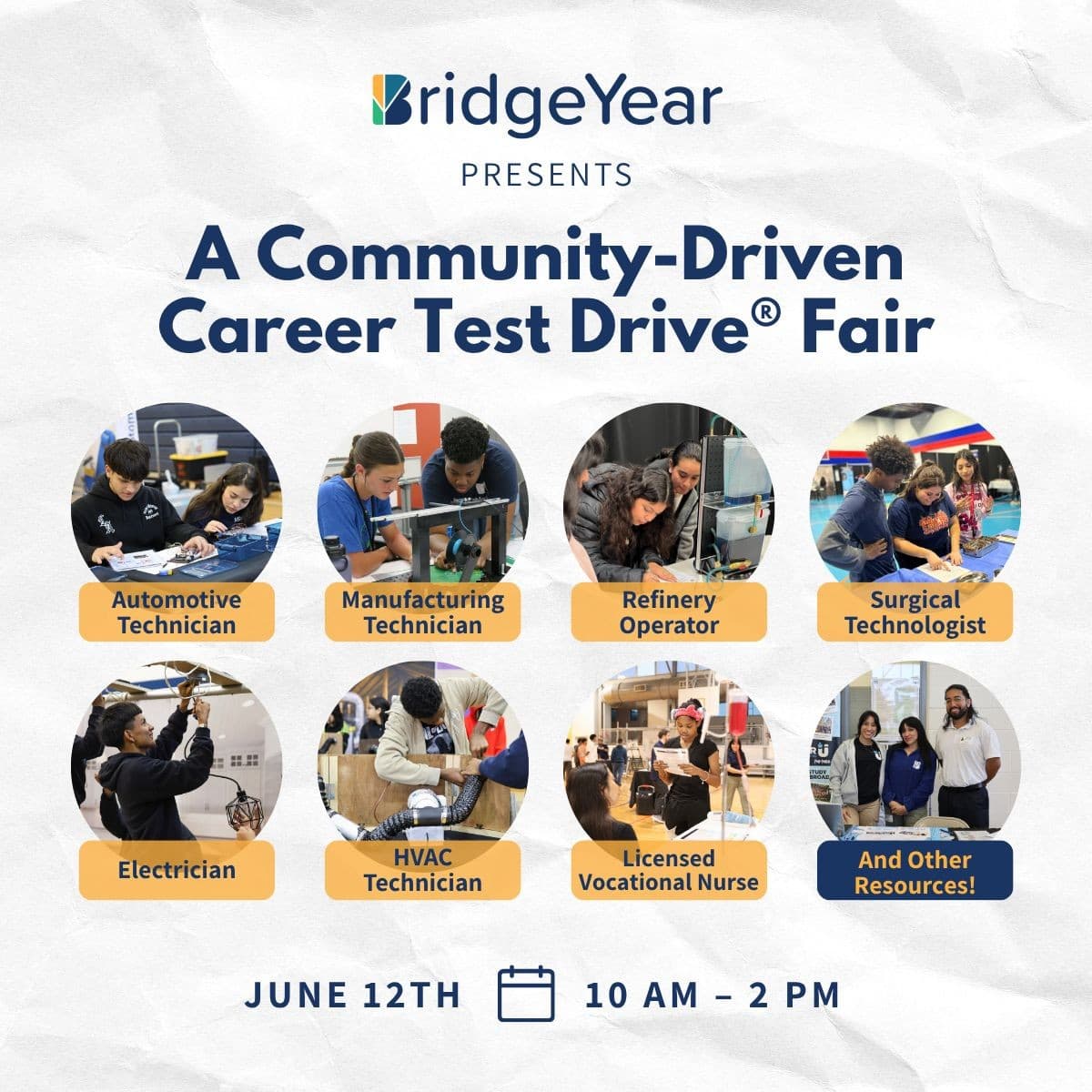 BridgeYear Hosts Free Career Test Drive Fair in Houston to Boost Middle-Skills Workforce