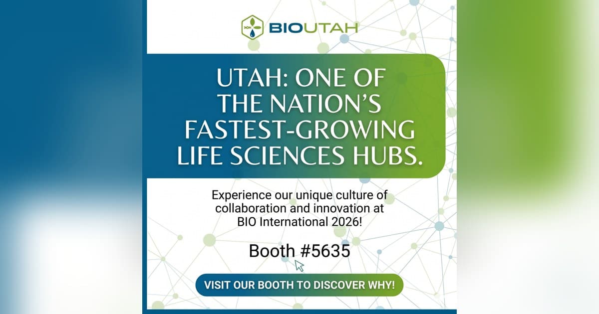 BioUtah to Showcase State's Life Sciences Industry at BIO International Convention