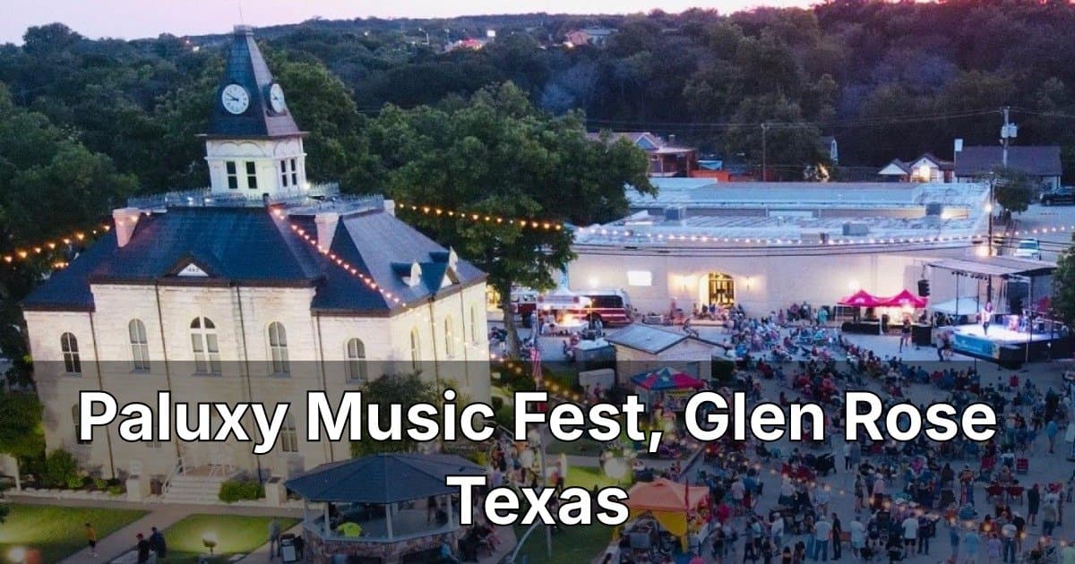 Paluxy Music Fest to Offer Free Live Music Across Glen Rose Over Memorial Day Weekend
