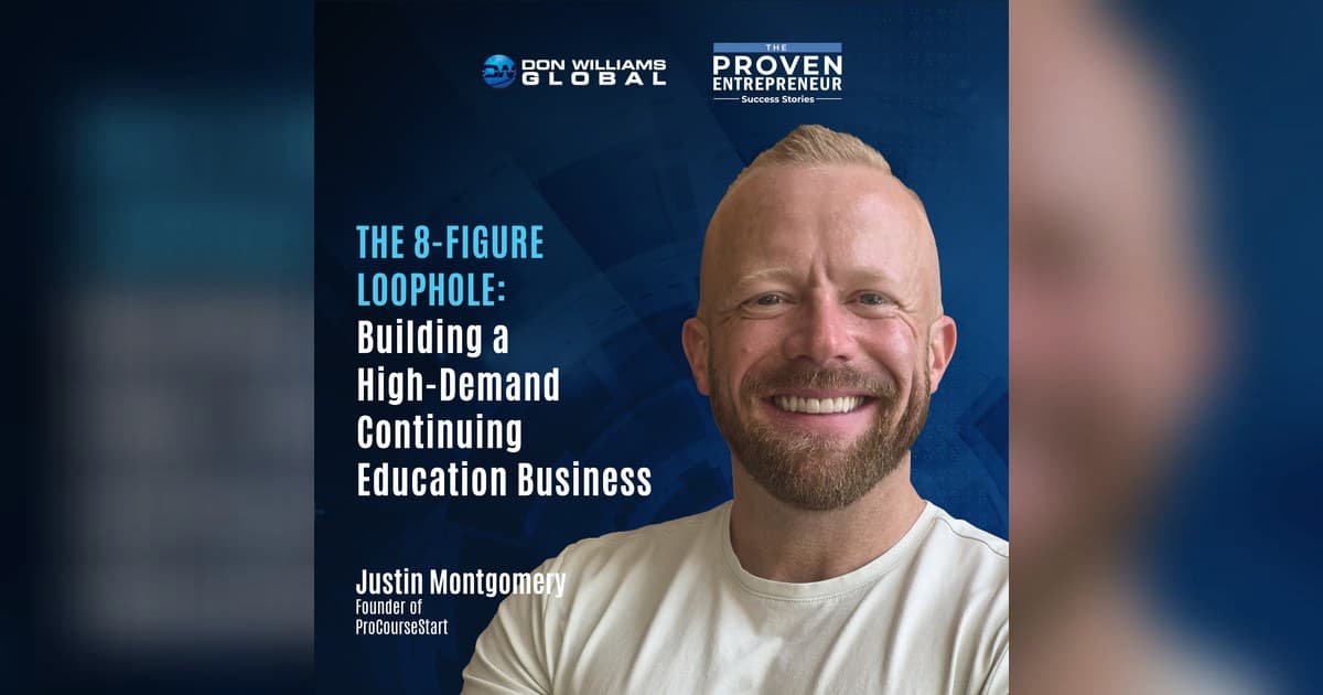 Founder Justin Allan Montgomery Reveals $10K-to-8-Figure CE Course Blueprint